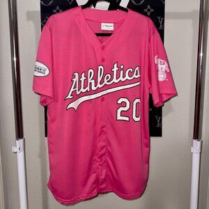 Oakland Athletics Breast Cancer Awareness jersey (large)
